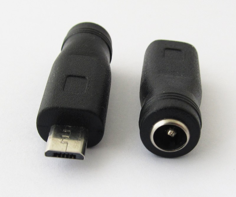 100pcs DC Power Supply 5.5x2.1mm Female to Micro 5pin USB Male Adapter Converter gallery