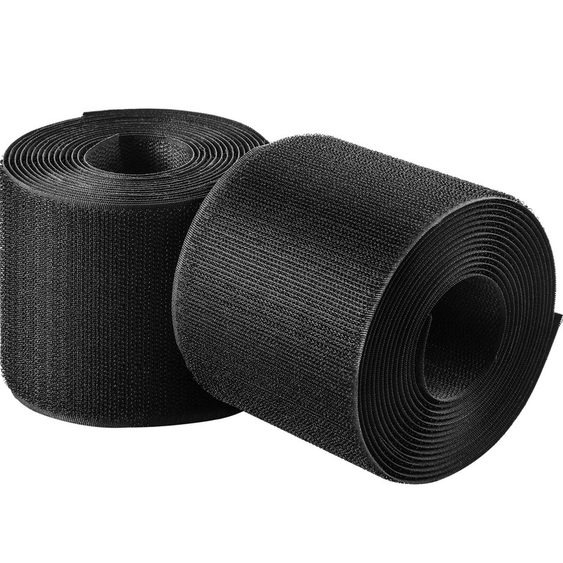 WILLBOND 2 Pack 10 ft x 3 Inch Cable Floor Strip Cover 20 Feet, Black