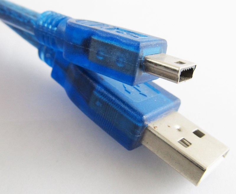 10x 1ft 30cm USB 2.0 Type A Male to Mini 5pin Male Convert DATA Cable Universal gallery