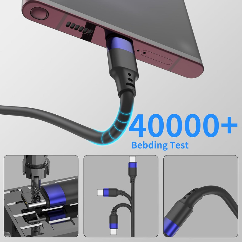 6 Inch Short USB C Cable Bulk 10 Pack, Multipack Short USB a to USB C Cable for gallery