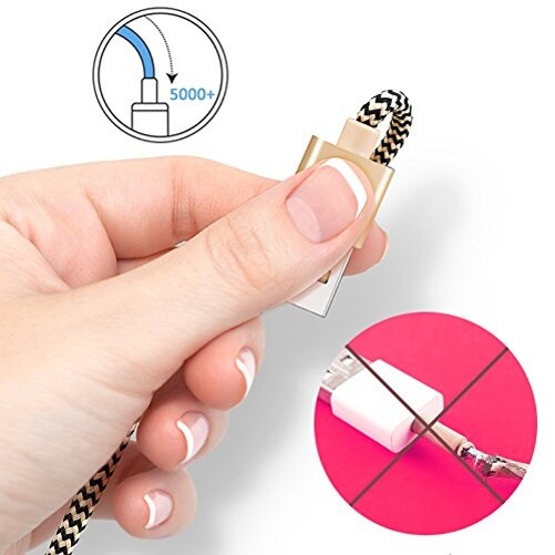 For iPhone 5 6S 7 8 Plus 6ft USB Cable Charger Cord Power Wire Sync Braided Fast gallery