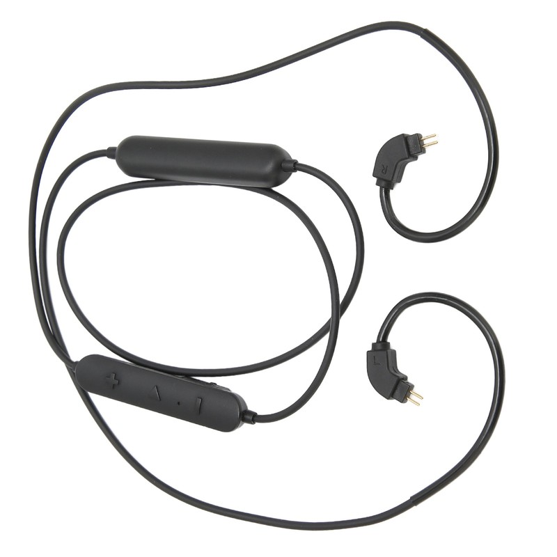 Wireless Earphone BT Adapter Cable Low Latency Upgrade For Music Lovers Black gallery