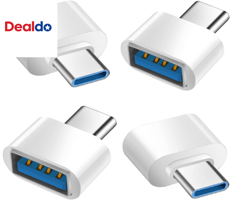 USB C to USB Adapter 4 Pack, USB Female to USB C Male OTG Adapter, USB Type C Ad