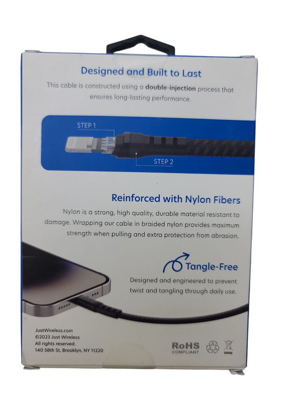 Mix of 4 Just Wireless 6 Ft. Braided USB C to iPhone Cable Fast Charger gallery