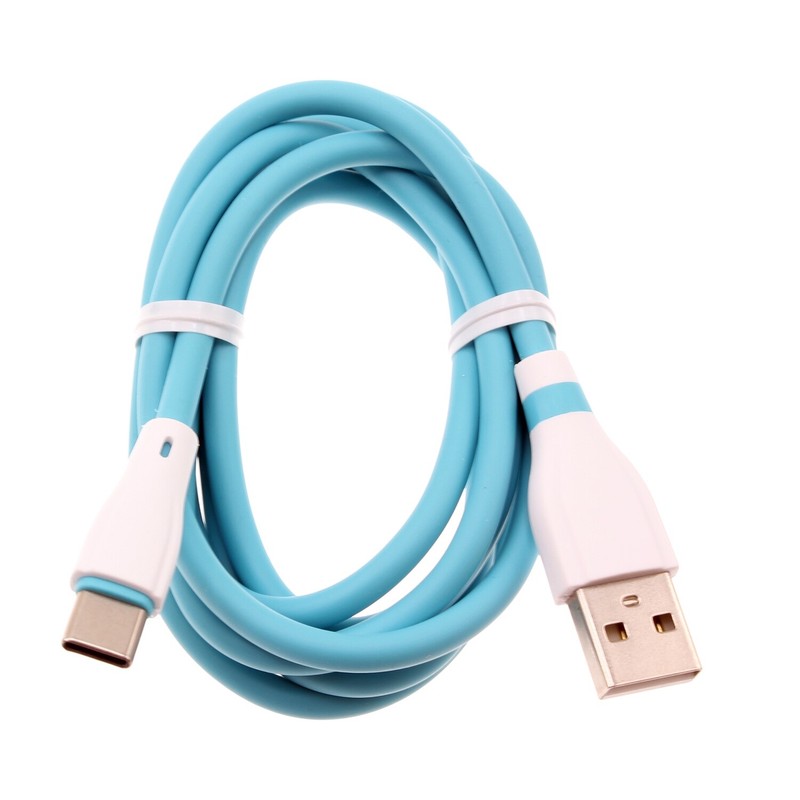 For Galaxy S20/S21/S23/FE Blue 4ft USB-C Cable Charger Cord Power Wire Type-C
