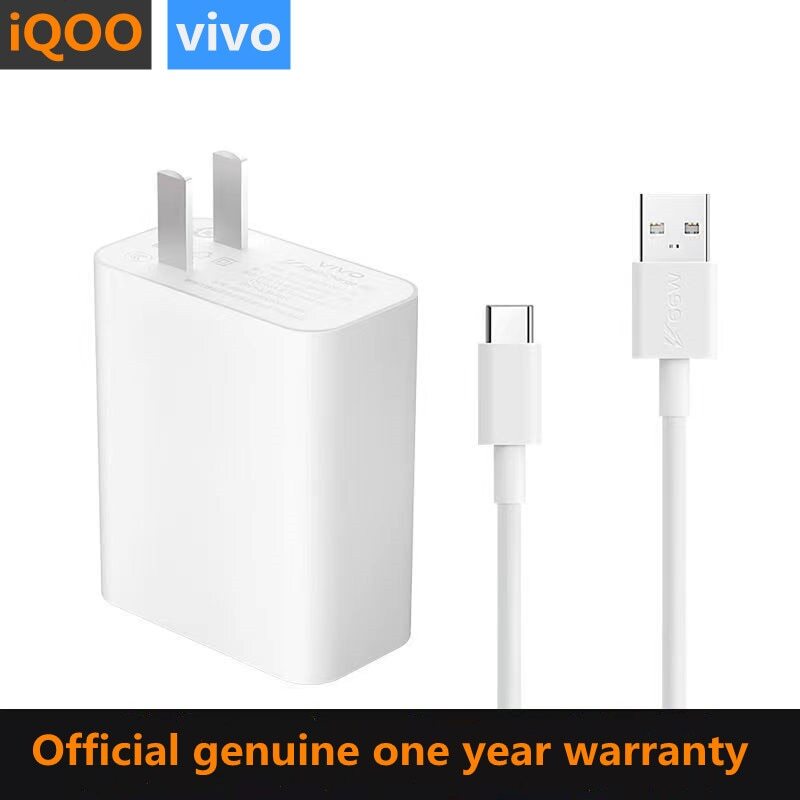 New VIVO iQoo 66W Super Fast Flash Charger + Type-C Cable for iQoo VIVO Phones gallery