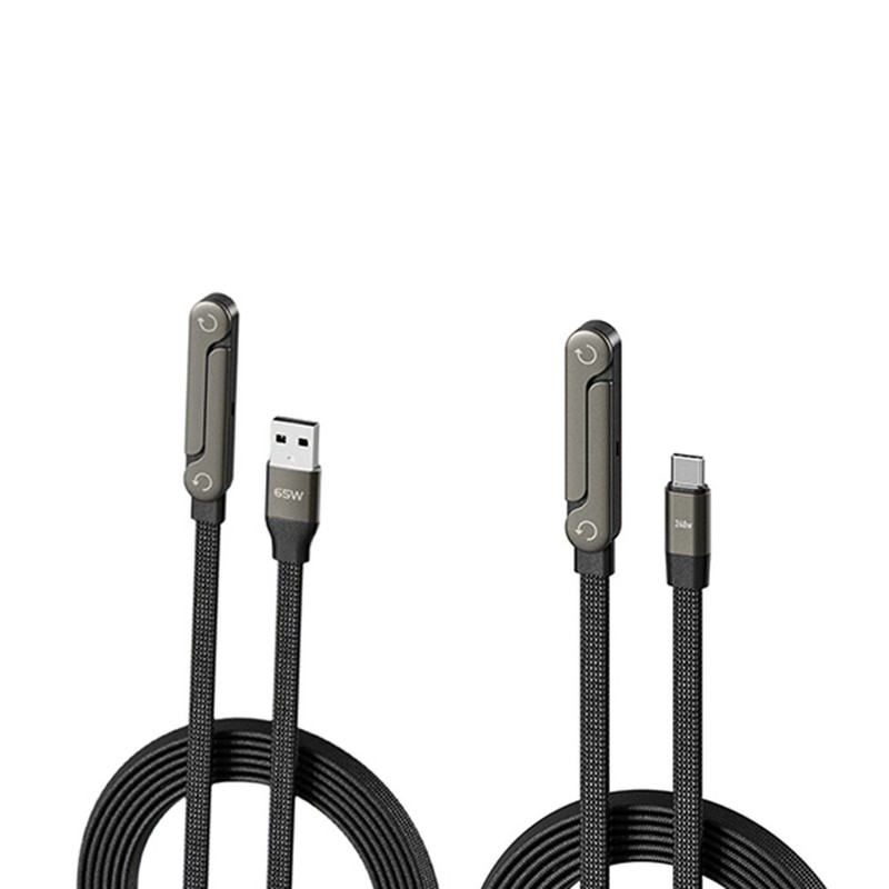 1.5 Meter 240W Fast Charging Cable with Integrated Phone Holder Design gallery