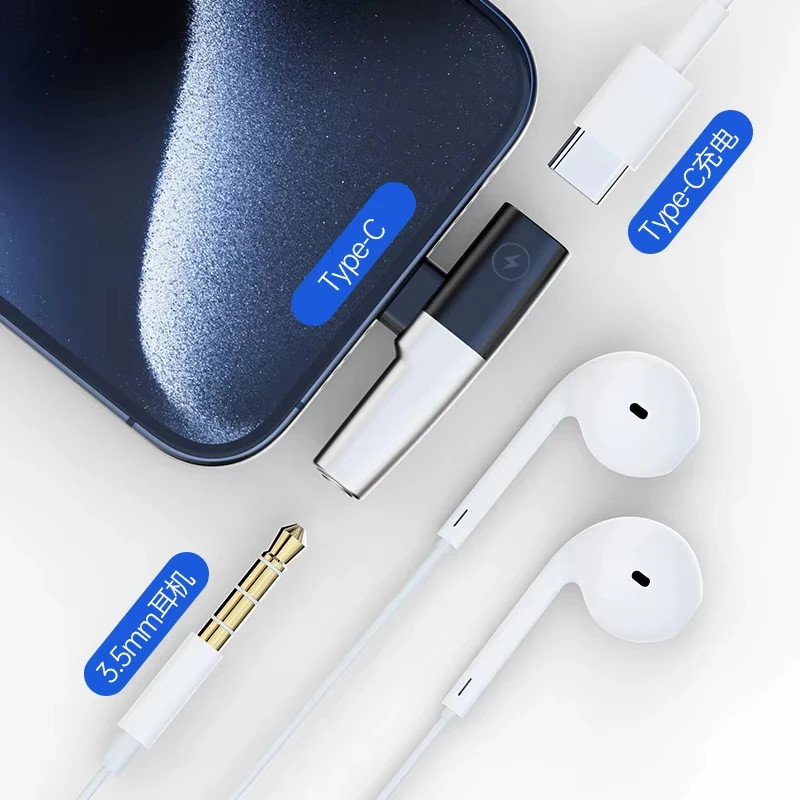USB Type C to 3.5mm Jack Headphone Fast Charging Splitter With Aux Audio Jack gallery