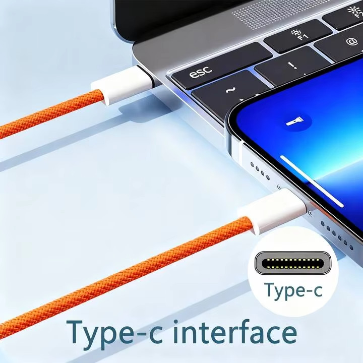 Fast Charger Cable Compatible with iPhone 17/16/15 USB-C to Type C Charging Data gallery