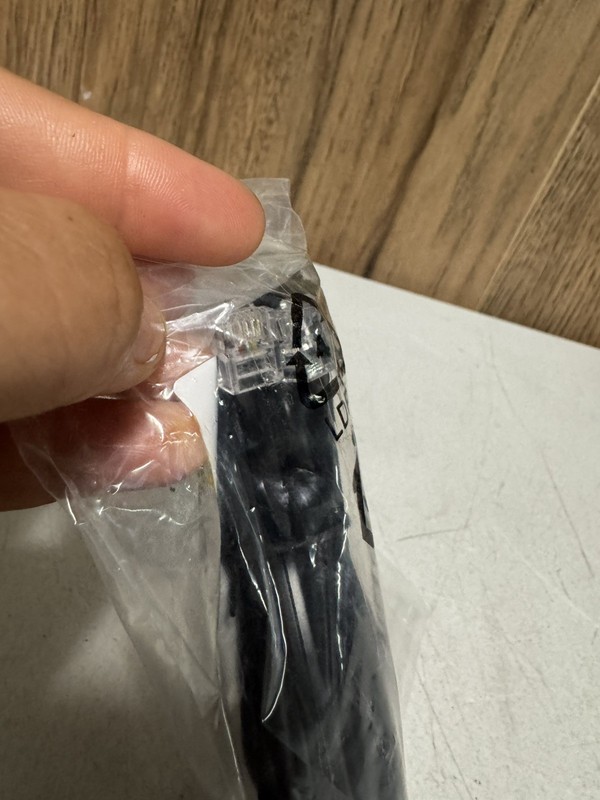 OEM RJ11 Telephone Cable 8120-8922 6P4C Modular Cord New Sealed Black gallery