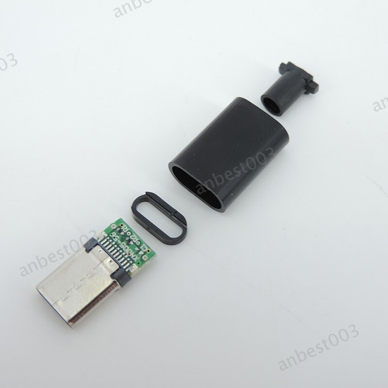 TYPE C USB 3.1 24Pin Male Plug Repair Welding Connector Type-C Data charger gallery