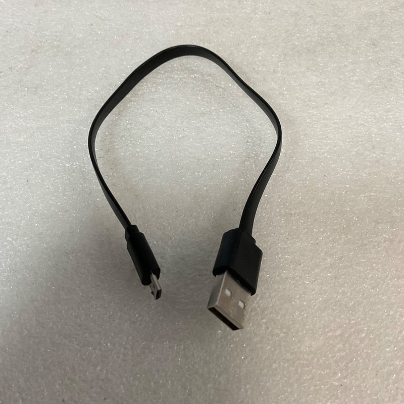 10in USB A to Micro USB Cable Black