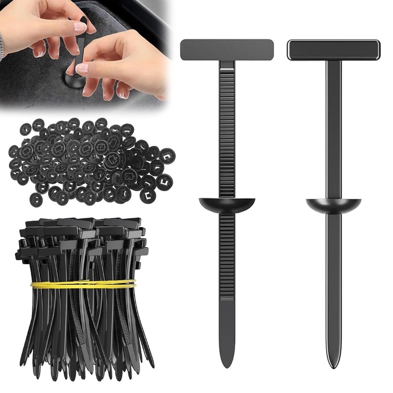 FixBind Snap-Fit Nylon Fastening Clip for Car Repairs, Nylon Cable Tie Buckle...