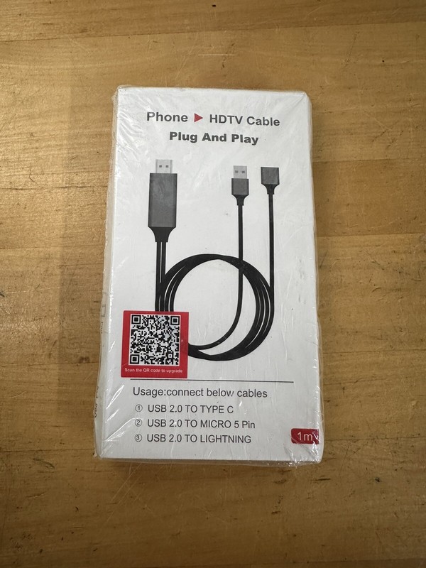 Phone to TV 1080p Universal HDMI HDTV AV Adapter Cable For iPhone iPad