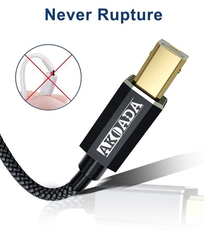 USB 2.0 Printer Cable 20FT, USB Type A Male to B Male Printer Scanner Cord Hi... gallery