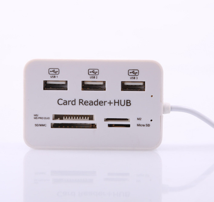 Card Reader Adapter+ 3-USB Hub Camera Connection Kit for Notebook computer gallery