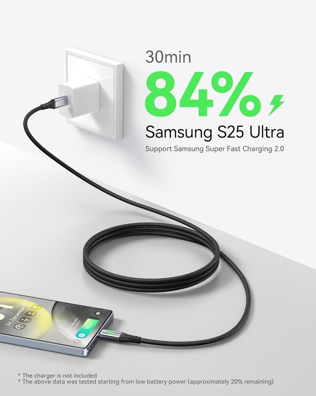 Durable Fast Charge USB C to USB C Cable MacBook/Galaxy/Ipad gallery