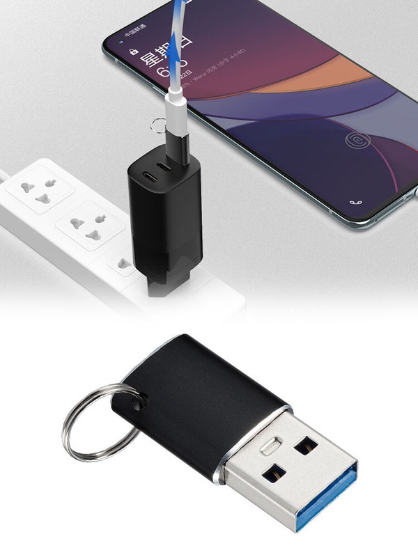 1x USB 3.1 Type A To Type-C Converter Gen 2 Adapter 10Gbps Fast Charging Adapter gallery