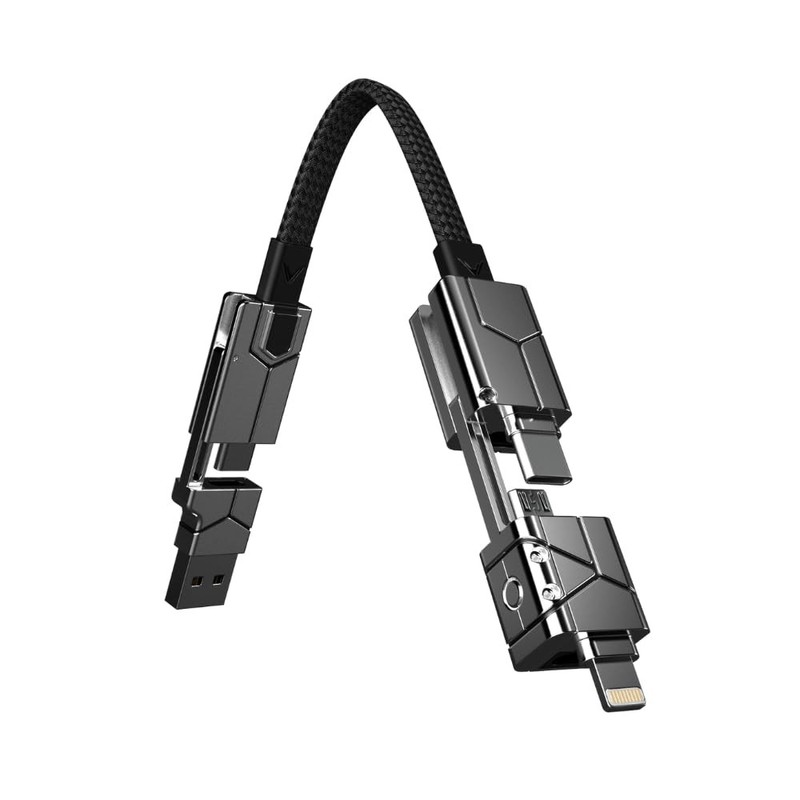 ® Zeus-X Go Ultra 6 in 1 Keychain Universal Cable 240W 10Gbps USB3.1 USB-C, L…