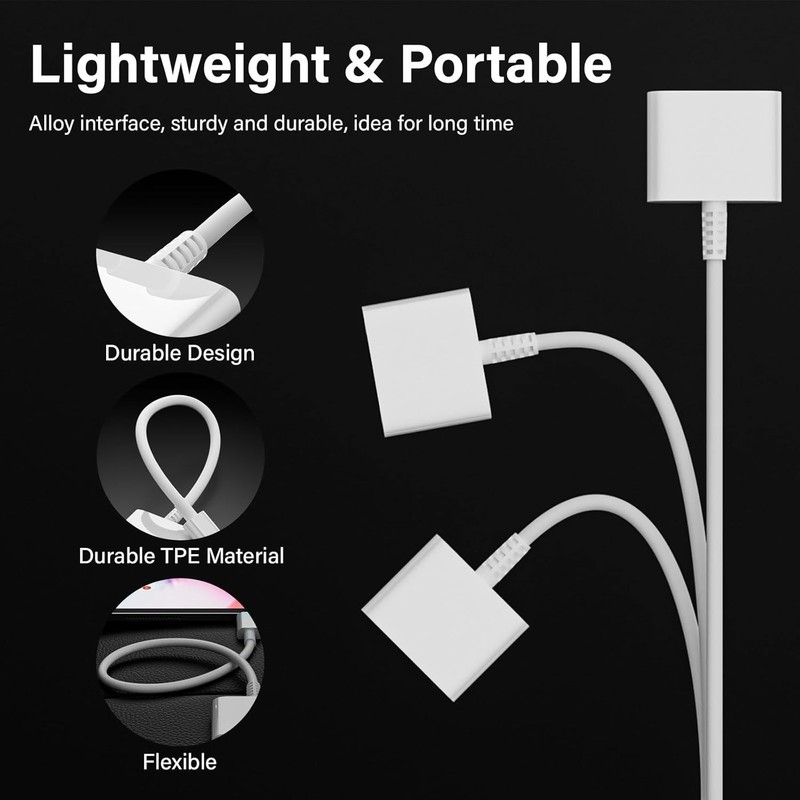 USB C to 30 Pin Female Adapter for iPhone 16, 1 Pack, White/USB-C 30Pin gallery