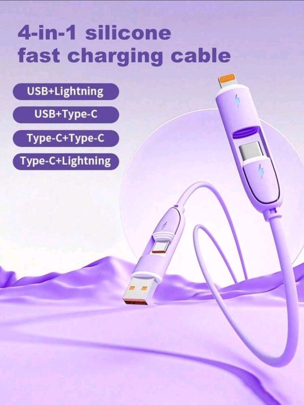 Charging Cable Fast Charge Liquid Silicone Data Cable for iPhone Type C Micro US gallery