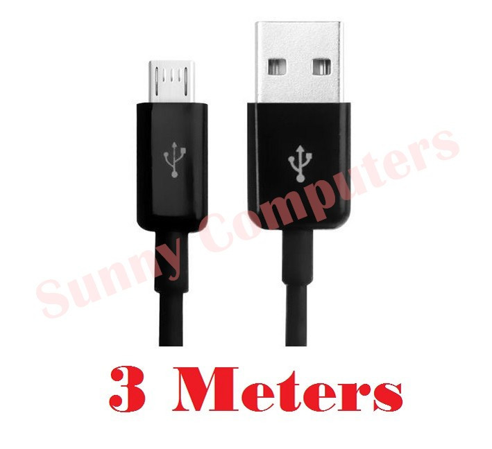 Extra Long Micro USB Adapter Cable Data Power Charger Cord For HTC One E9s M9+ gallery