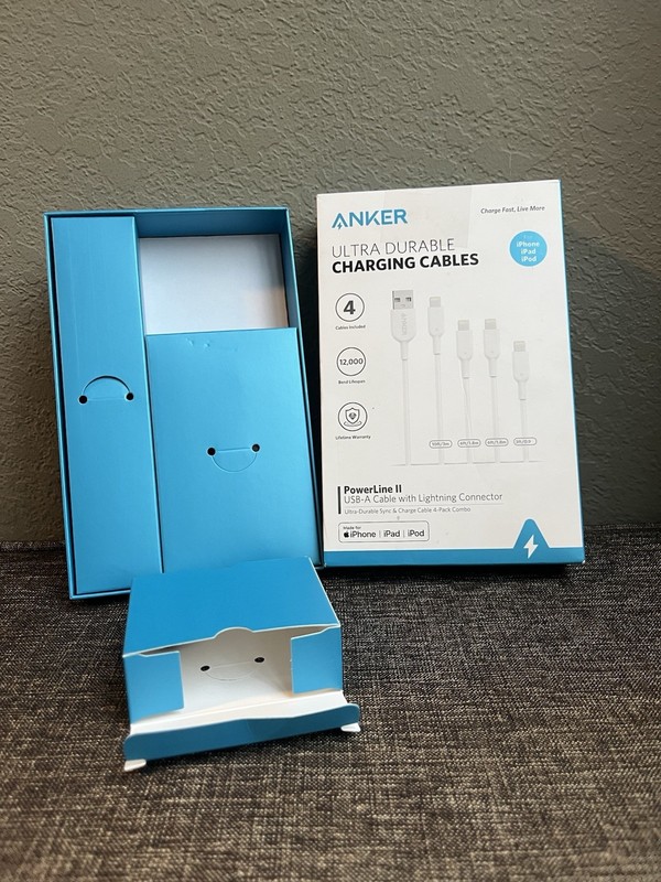 Anker PowerLine II USB-A to Ultra Durable Charging Cable 4-pack Apple READ DESC