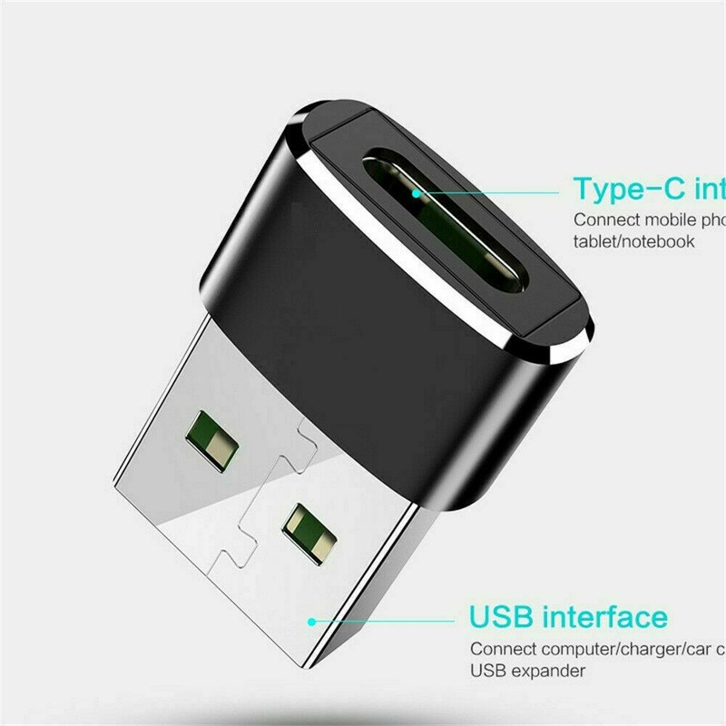2x PACK USB C 3.1 Type C Female to USB 3.0 Type A Male Port Adapter Converter gallery