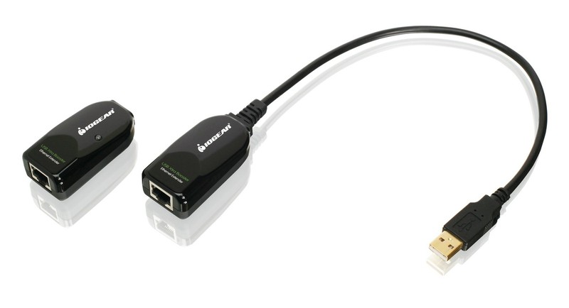 USB 2.0 Extender Over Cat5 5E 6 Adapter – Connection Up To 164Ft – USB Type A…