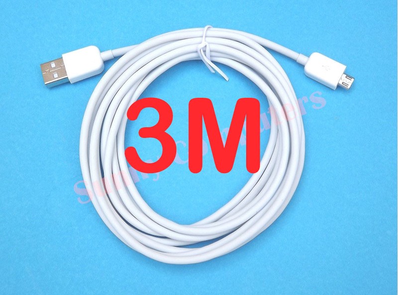 Extra Long Micro USB Adapter Cable Data Power Charger Cord For HTC One E9s M9+ gallery