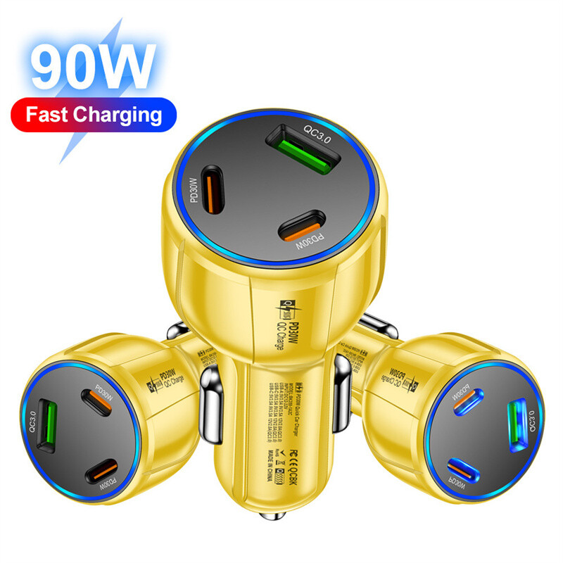 90W PD USB-C Fast Charging Car Charger Adapter For Samsung A57 A37 A07 A17 A56 gallery