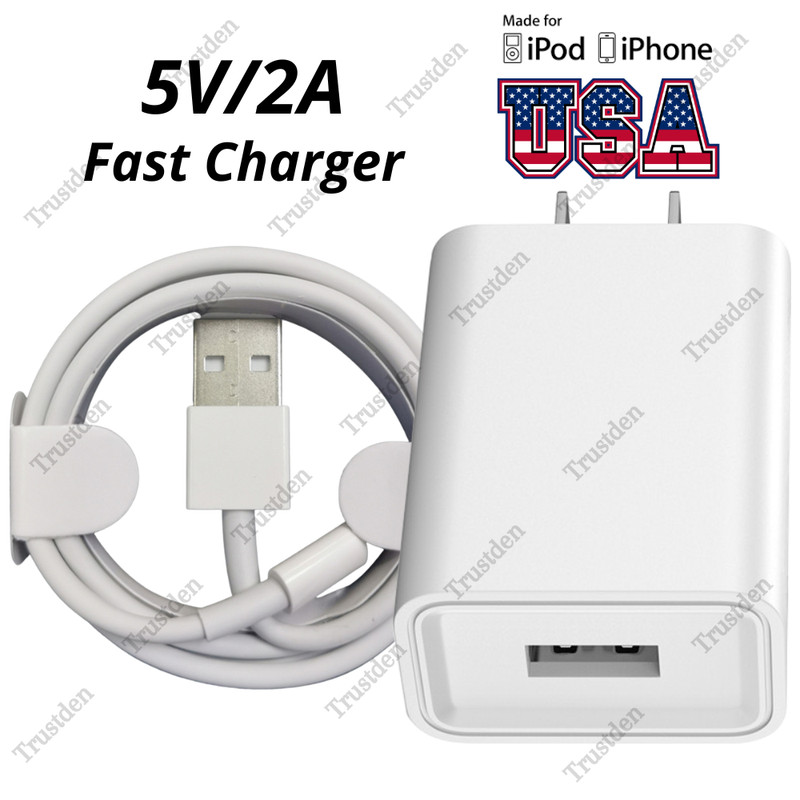 For iPhone 6 7 8 Plus X XR 11 12 13 14 Fast Wall Charger Power Adapter USB Cable