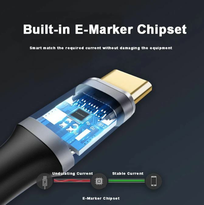 3in1 USB Type-C To USB C 5A 100W Power Speed Fast Charging Quick charger Cable gallery