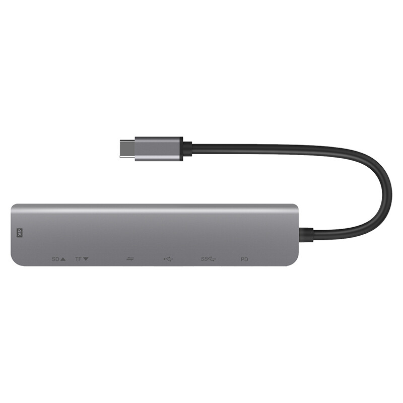7 in 1 USB-C Hub Multiport Adapter To HDMI SD/TF USB PD For Type-C Devices gallery