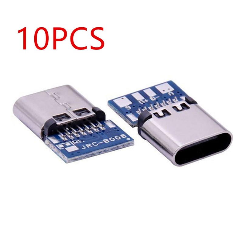 10Pcs/Set USB 3.1 Type-C Connector 14 Pins Female Socket Receptacle Adapter j