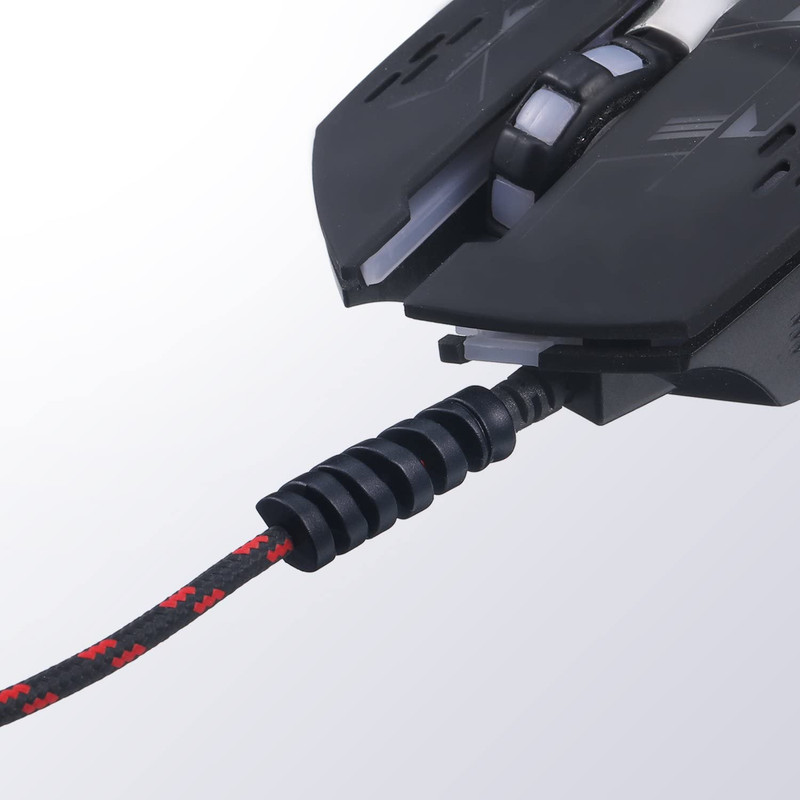 24 Pcs Charger Cable Protector,Silicone Flexible Cable Saver,Spiral USB Mouse Wi gallery