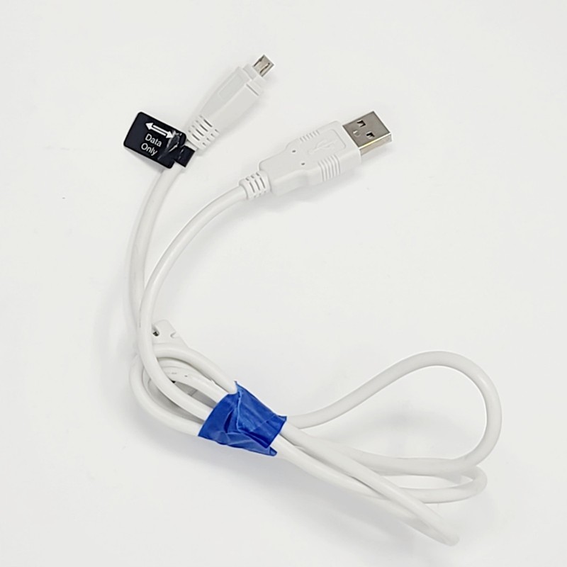 Mini USB DATA ONLY Cable USB A White Cord Camera GPS MP3 PDA