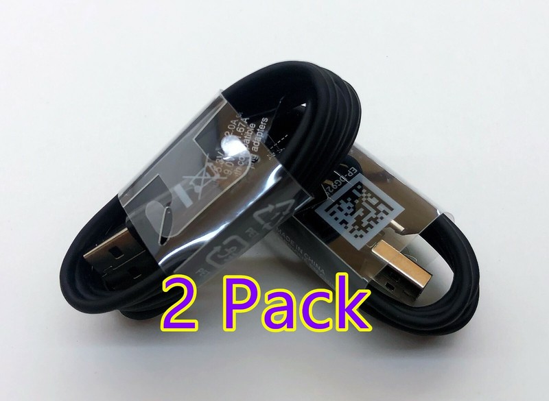 2 Pcs Micro USB/Type-C Fast Charging Cable For Samsung LG Phone Android BK