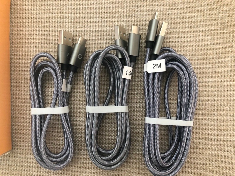 USB C Cable 3Pack/3ft5ft6.6ft Type C Nylon Braided Fast charging Samsung Galaxy. gallery