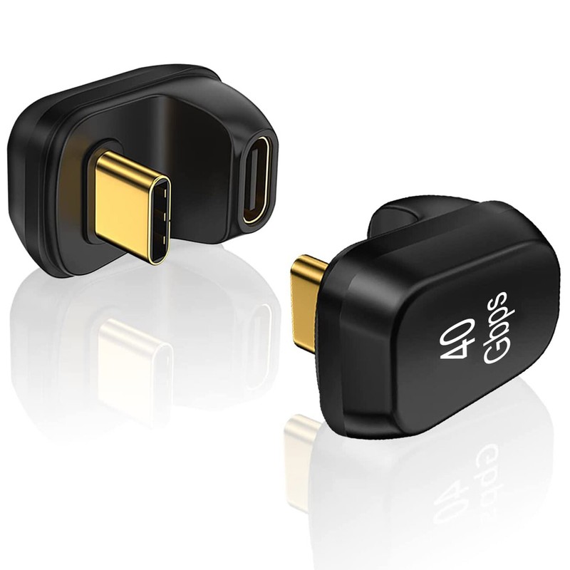 U Shape Adapter USB 4 Type C Male to Female Extender 40Gbps Data 100W For Switch