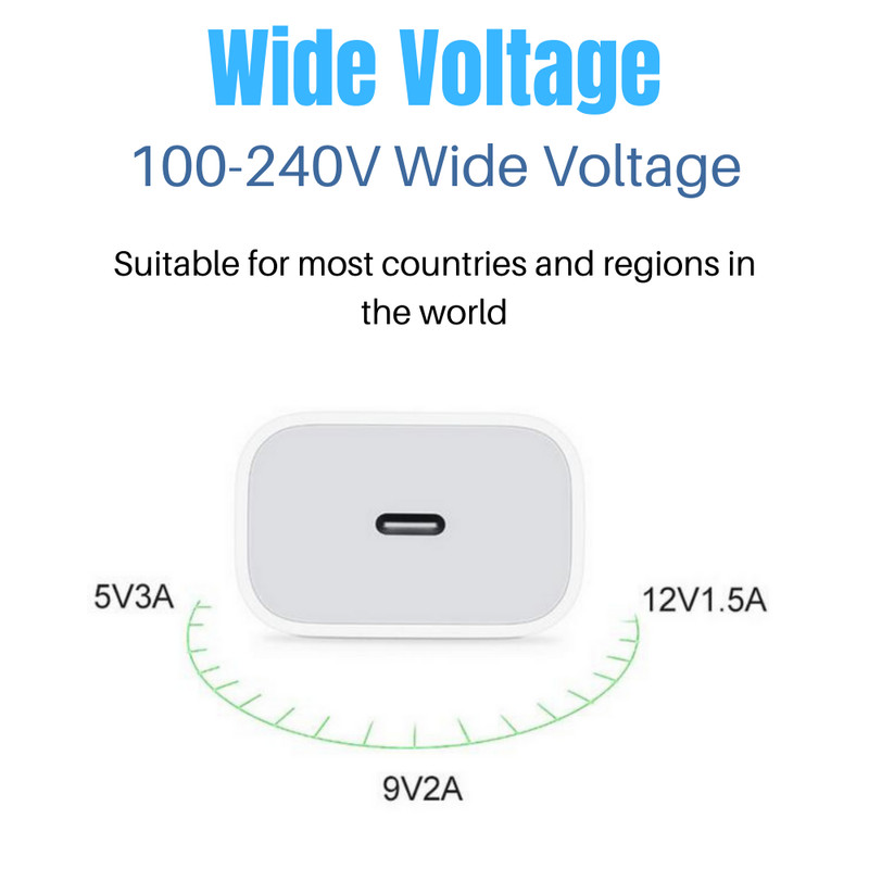 For Android iPhone iPad 20W USB Type C Power Adapter Fast Charger Cube Block Lot gallery
