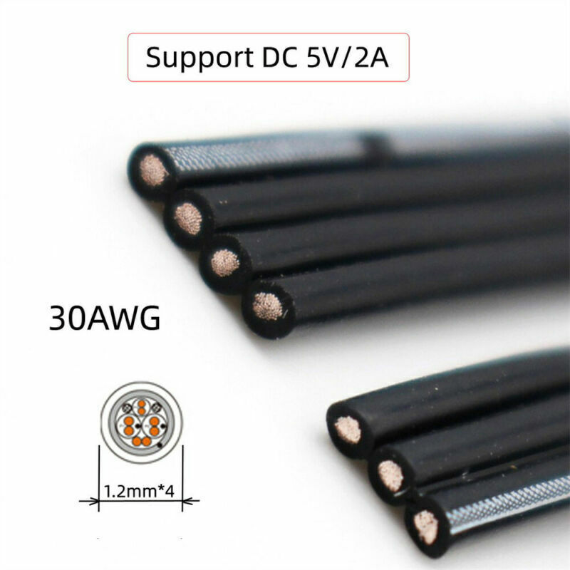 13cm USB 2.0 Type-A Male to Micro USB Male Male Data Flat Slim FPC Cable for FPV gallery
