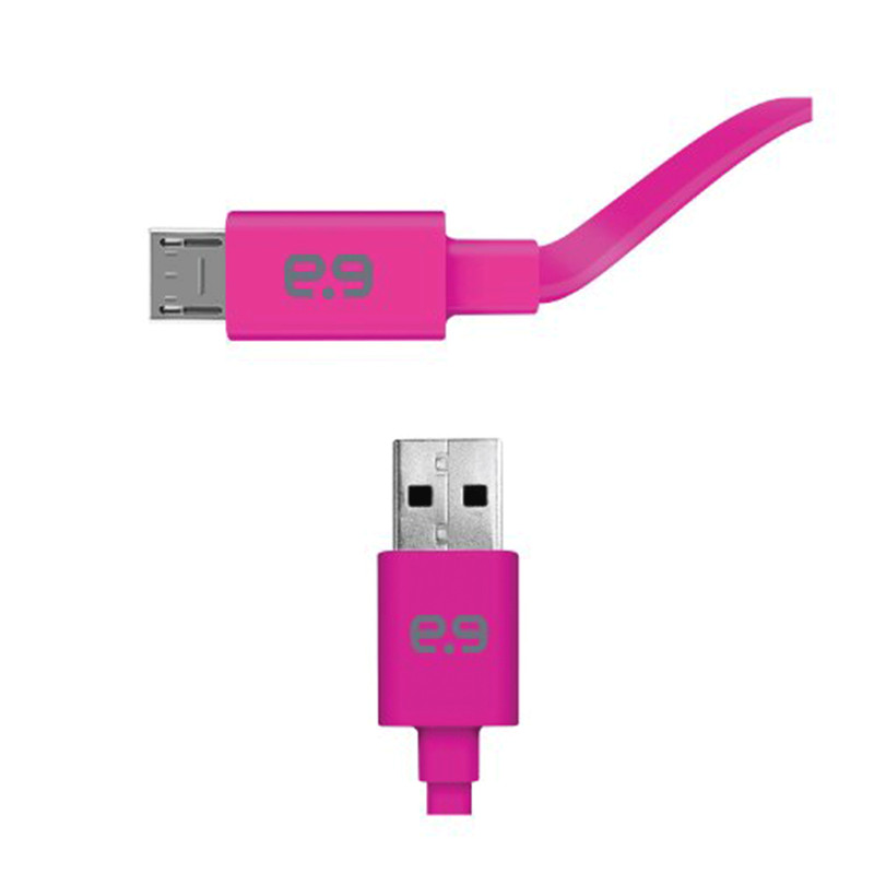 PureGear Flat Fast 48″ 4ft Micro USB Data, Sync, Charging Cell Phone Cable Pink