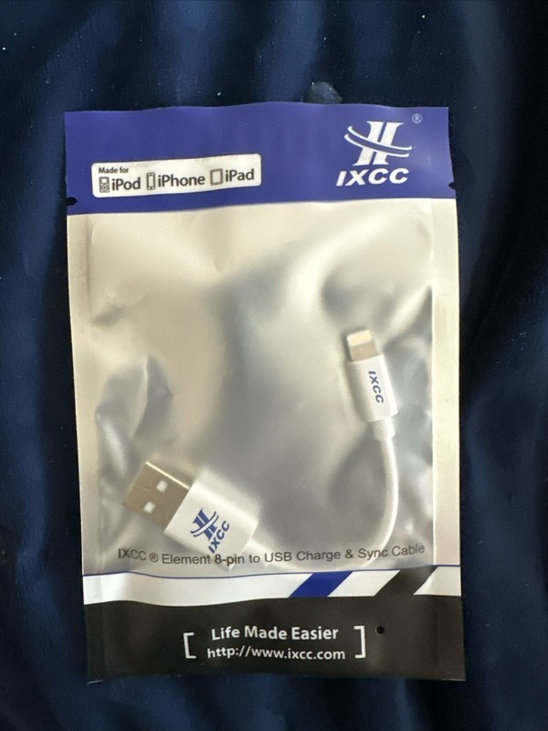 100 Charge Cords NEW In Package, iPhone IX-CC – For IPAD, IPHONE, IPOD!!!