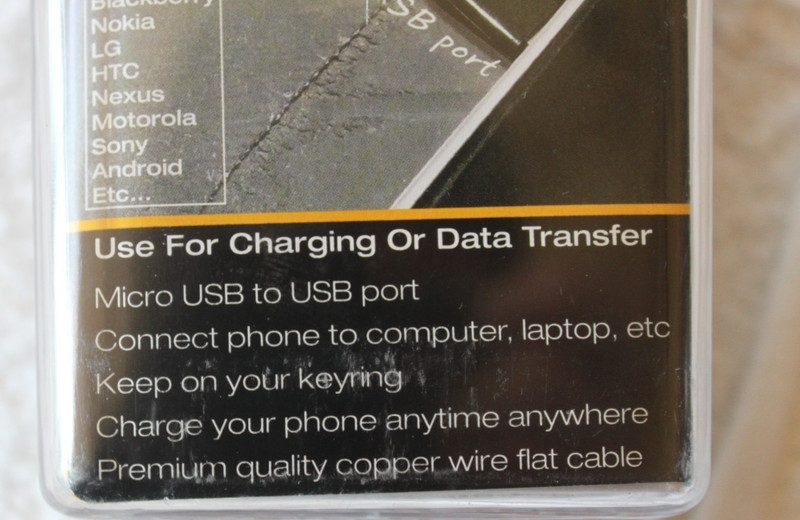 True Utility MobileCharger - Emergency MicroUSB To USB - Charger & Data Transfer gallery