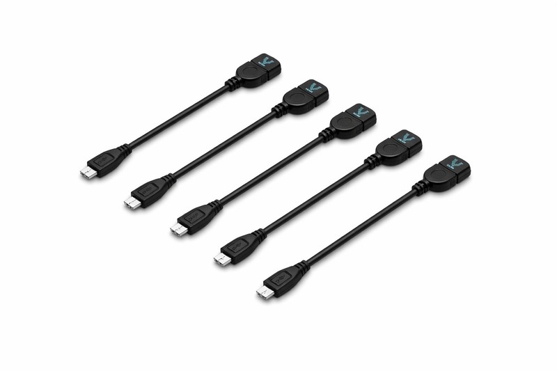 Lot Of 5 Micro USB Male to USB 2.0 Female OTG Adapter Converter New In Package
