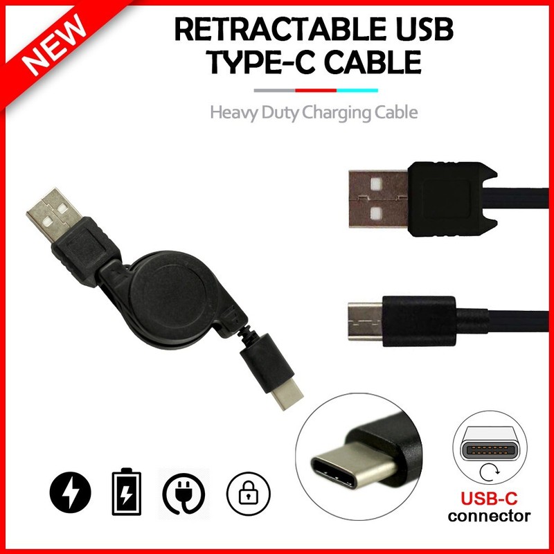 B2G1 USB Type-C Charger Retract FAST Cable for Motorola Moto G/G Power/Stylus 5G
