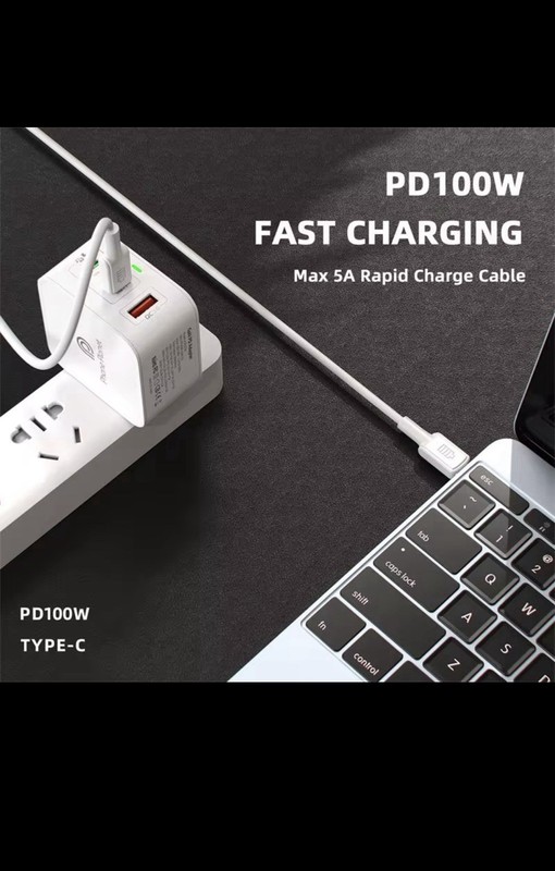 USB C to USB C | Type C-Cable 2Pk 100W Fast Charging 2Pk 100W 5A 6feet/2M 2Pk gallery