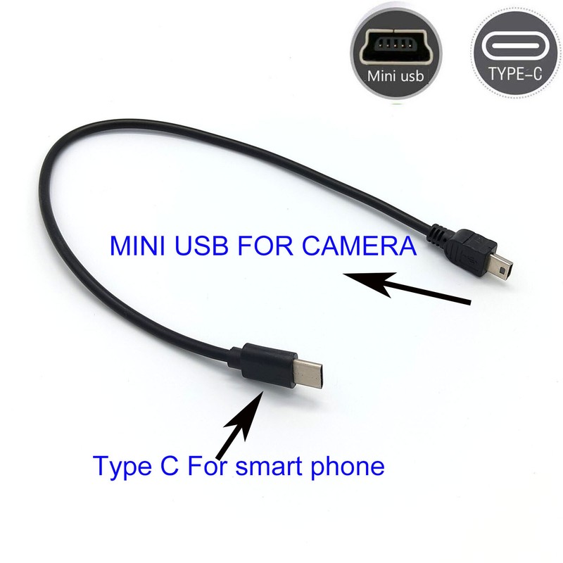 TYPE C to mini usb OTG CABLE FOR JVC GZ-HM340 HM400 GZ-HM440-HM450 -HM690 HM860 gallery