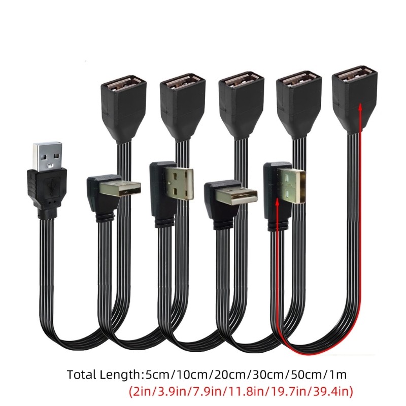 5-100cm USB 2.0 to USB 2.0 Conversion Cable Power Supply Wire Support 480Mbps gallery